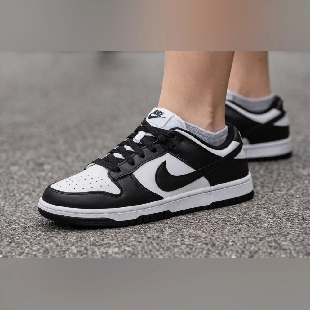 Nike Dunk Low Retro Panda Black White Black 2021 DD1391 100 Men's 7 Women's 8.5